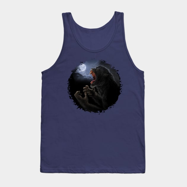 Howling Mad Werewolf Tank Top by Viergacht